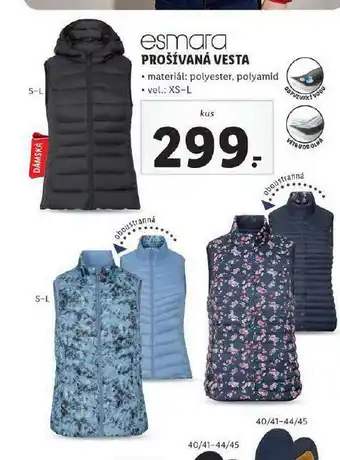 Lidl Dámská prošívaná vesta nabídka