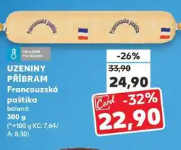 Kaufland UZENINY PŘÍBRAM Francouzská paštika nabídka