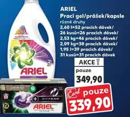 Kaufland ARIEL Prací gel/prášek/kapsle nabídka