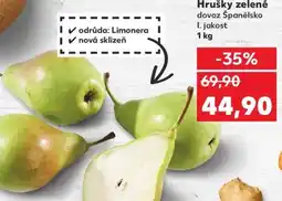 Kaufland Hrušky zelené nabídka