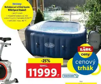 Lidl Nafukovací vířivý bazén whirpool hawaii nabídka