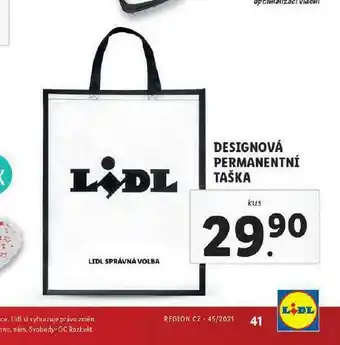 Lidl Designová permanentní taška nabídka
