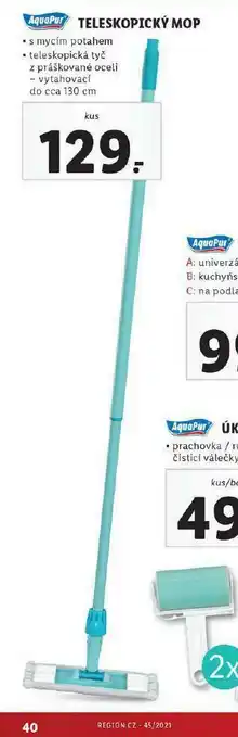 Lidl Teleskopický mop nabídka