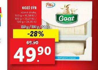 Lidl Kozí sýr nabídka