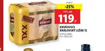 Lidl Pivo krušovice královský ležák 12 nabídka