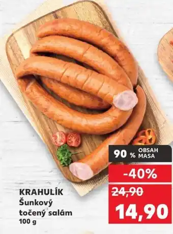 Kaufland KRAHULIK Šunkový točený salám 100 g nabídka