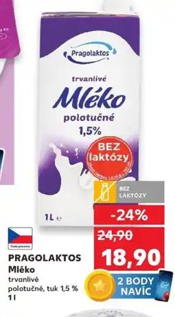 Kaufland PRAGOLAKTOS Mléko nabídka