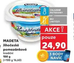Kaufland MADETA Jihočeské pomazánkové nabídka