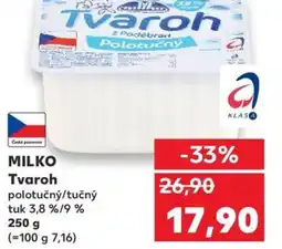 Kaufland MILKO Tvaroh nabídka