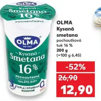 Kaufland OLMA Kysaná smetana nabídka