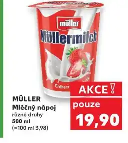Kaufland MÜLLER Mléčný nápoj nabídka