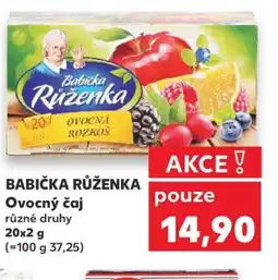 Kaufland BABIČKA RŮŽENKA Ovocný čaj nabídka