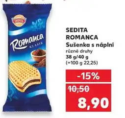 Kaufland SEDITA ROMANCA Sušenka s náplní nabídka