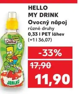 Kaufland HELLO MY DRINK Ovocný nápoj nabídka