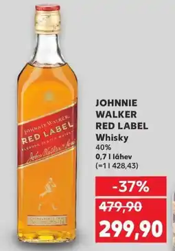 Kaufland JOHNNIE WALKER RED LABEL Whisky nabídka