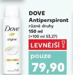 Kaufland DOVE Antiperspirant nabídka