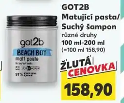 Kaufland GOT2B Matující pasta/ Suchý šampon nabídka