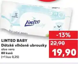 Kaufland LINTEO BABY Dětské vlhčené ubrousky nabídka