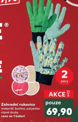 Kaufland Zahradní rukavice nabídka