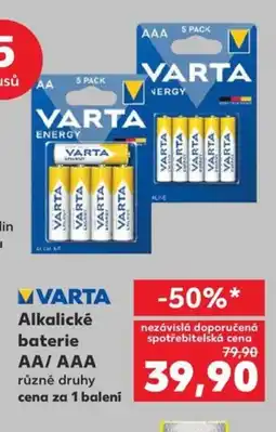 Kaufland Alkalické baterie AA/AAA nabídka