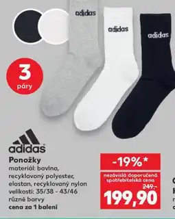 Kaufland Adidas Ponožky nabídka