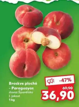 Kaufland Broskve ploché - Paraguayos nabídka