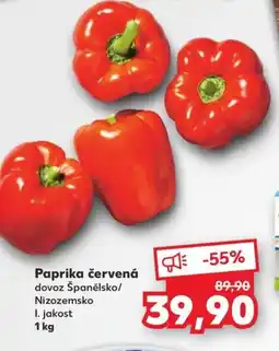 Kaufland Paprika červená nabídka