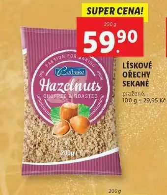 Lidl Lískové ořechy sekané nabídka