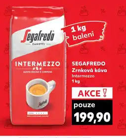 Kaufland SEGAFREDO Zrnková káva Intermezzo 1 kg nabídka