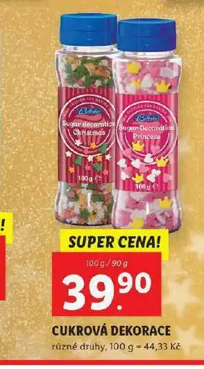 Lidl Cukrová dekorace nabídka
