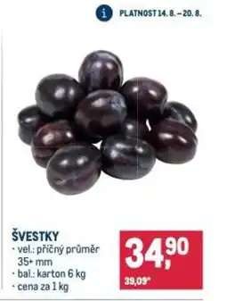 Makro ŠVESTKY nabídka
