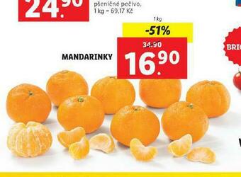 Lidl Mandarinky nabídka