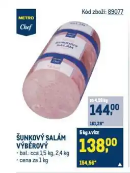 Makro ŠUNKOVÝ SALÁM VÝBĚROVÝ nabídka