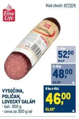 Makro VYSOČINA,POLIČAN,LOVECKY SALAM nabídka