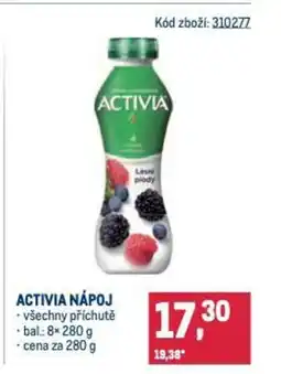 Makro ACTIVIA NÁPOJ nabídka