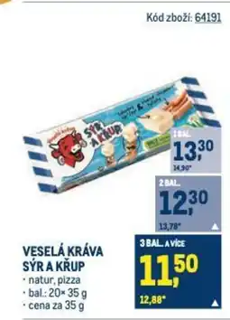 Makro VESELÁ KRÁVA SÝR A KŘUP nabídka