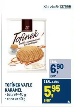 Makro TOFÍNEK VAFLE KARAMEL nabídka