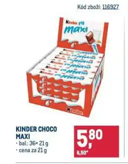 Makro KINDER CHOCO MAXI nabídka