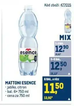 Makro MATTONI ESENCE nabídka