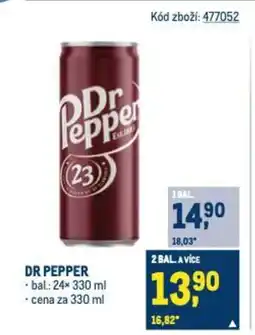 Makro DR PEPPER nabídka