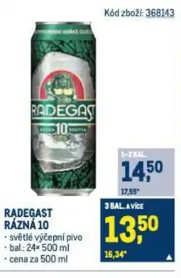 Makro RADEGAST RÁZNÁ 10 nabídka
