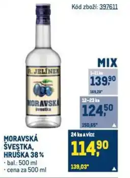 Makro MORAVSKÁ SVESTKA HRUŠKA 38% nabídka