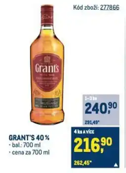 Makro GRANT'S 40% nabídka