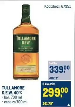 Makro TULLAMORE D.E.W.40% nabídka