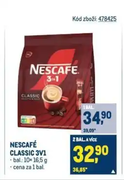 Makro NESCAFÉ CLASSIC 3V1 nabídka