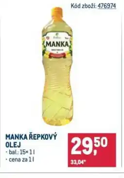 Makro MANKA ŘEPKOVÝ OLEJ nabídka