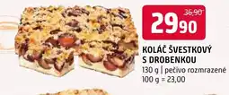 Terno KOLÁČ ŠVESTKOVÝ S DROBENKOU nabídka