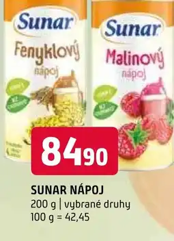 Terno SUNAR NÁPOJ nabídka