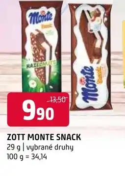 Terno ZOTT MONTE SNACK nabídka
