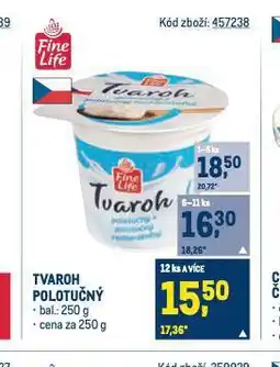 Makro Tvaroh polotučný nabídka